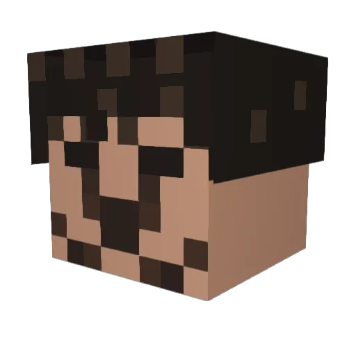 Baldo_CL Minecraft avatar head, 3D render