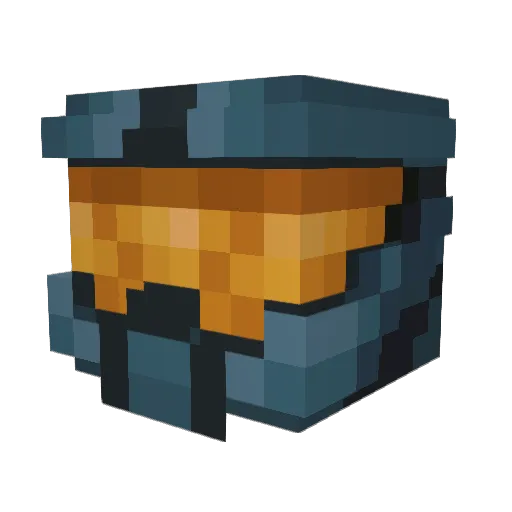 Baldoap Minecraft avatar head, 3D render