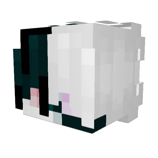 Baldur50 Minecraft avatar head, 3D render