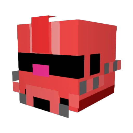 Baldwig Minecraft avatar head, 3D render