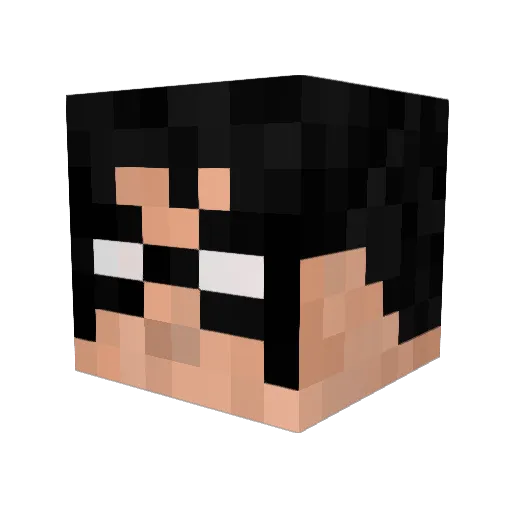 Bale_VenomZ Minecraft avatar head, 3D render