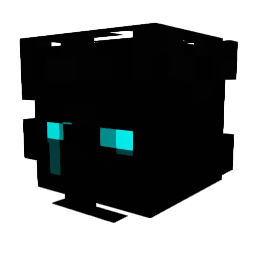 Baleczek Minecraft avatar head, 3D render