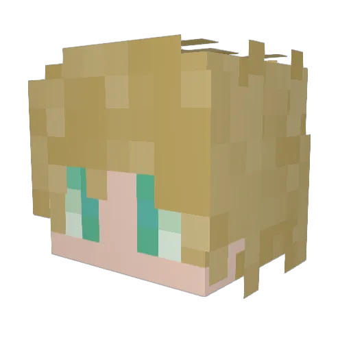BalencedBark Minecraft avatar head, 3D render