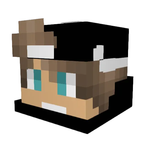 BalenciagaBlock Minecraft avatar head, 3D render