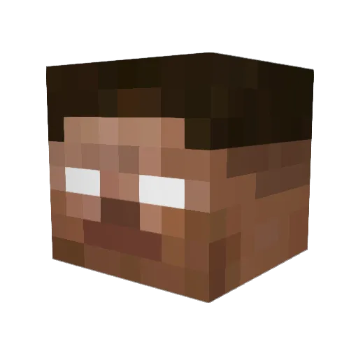 BalenciagaZay Minecraft avatar head, 3D render