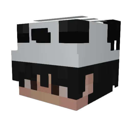Balenzi Minecraft avatar head, 3D render