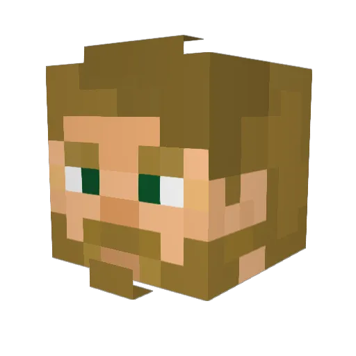 BalesDeep Minecraft avatar head, 3D render