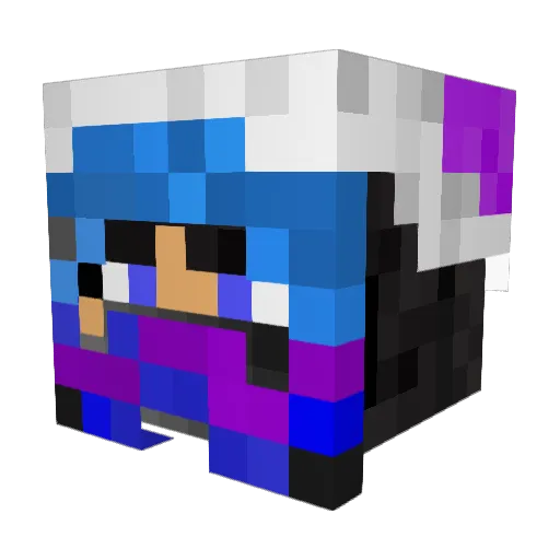 Balestor Minecraft avatar head, 3D render