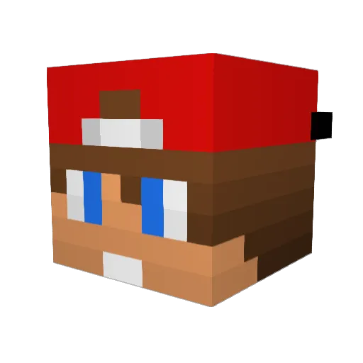 BalintL Minecraft avatar head, 3D render