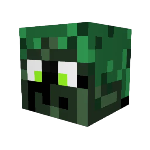 Balinteer Minecraft avatar head, 3D render