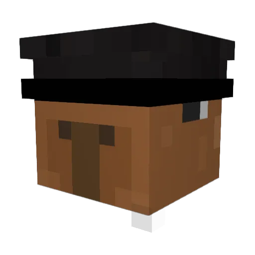 Balintkaki Minecraft avatar head, 3D render
