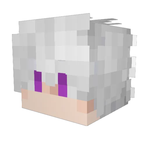 Balio_ Minecraft avatar head, 3D render