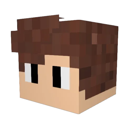 Baliskit Minecraft avatar head, 3D render
