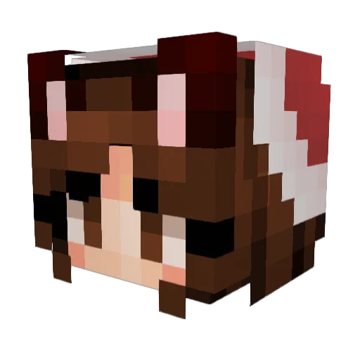 Balitae Minecraft avatar head, 3D render