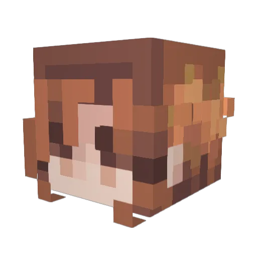 Balithical Minecraft avatar head, 3D render