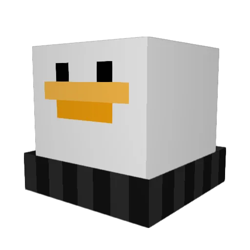 Balix_x Minecraft avatar head, 3D render