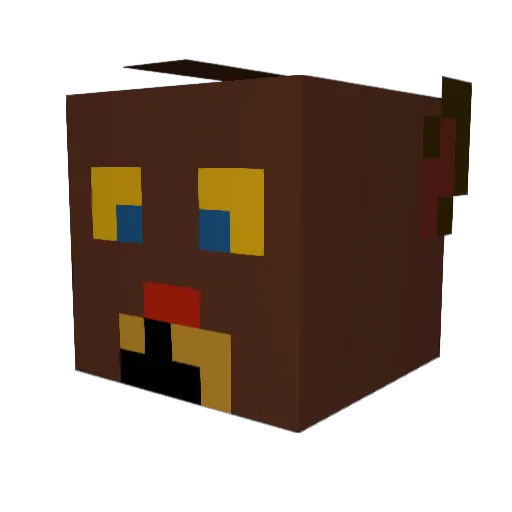 Baliy0 Minecraft avatar head, 3D render