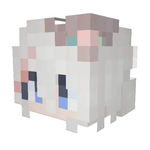 Balizz Minecraft avatar head, 3D render