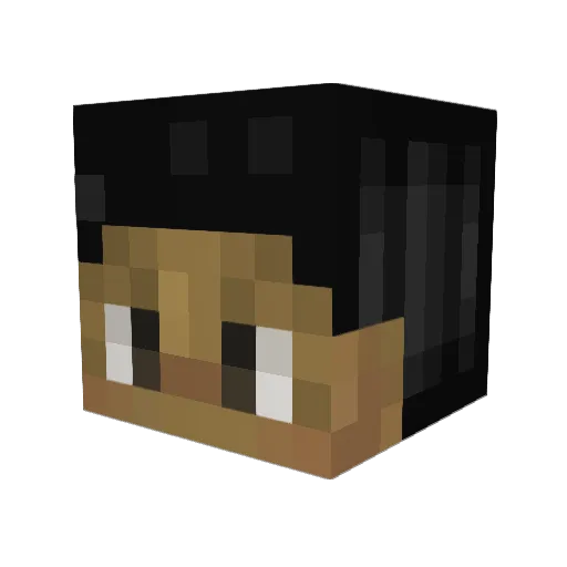 BaljeeetBoy Minecraft avatar head, 3D render