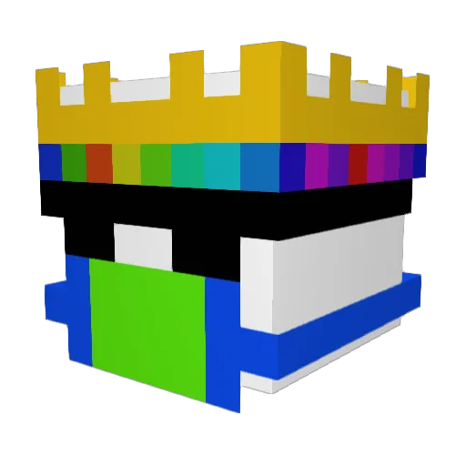 BaljeetOnChub Minecraft avatar head, 3D render
