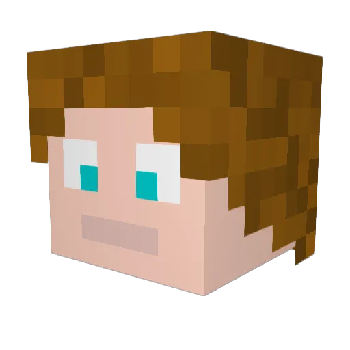 BalkanDimaYT Minecraft avatar head, 3D render