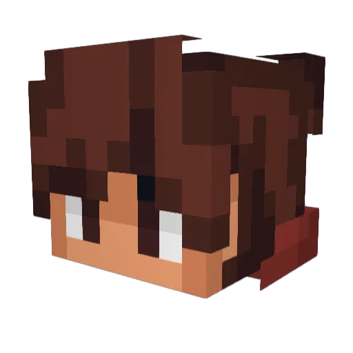Ball0n10 Minecraft avatar head, 3D render