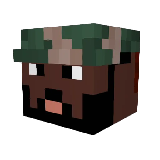 Ball0utBigBoy Minecraft avatar head, 3D render