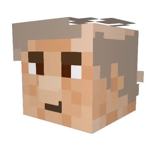 Ball6750 Minecraft avatar head, 3D render