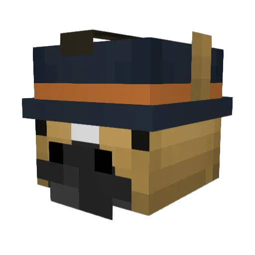 BallBird_ Minecraft avatar head, 3D render