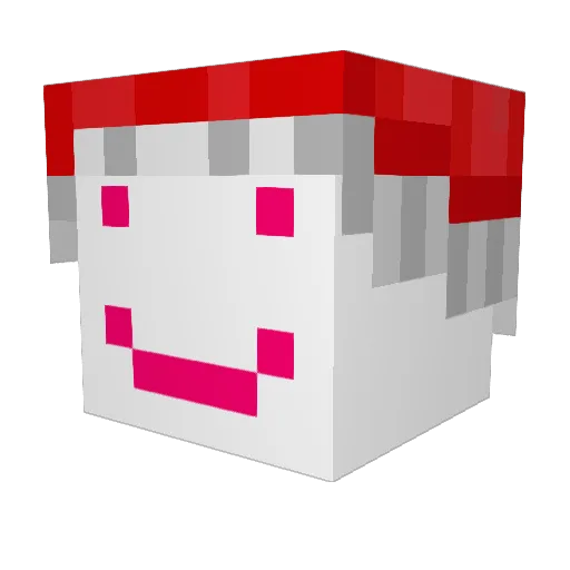 BallNA Minecraft avatar head, 3D render