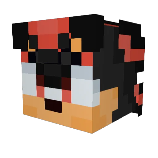 BallStepper Minecraft avatar head, 3D render
