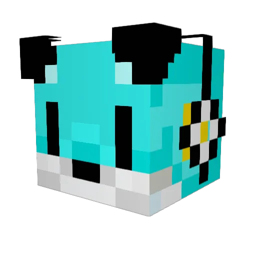 Ball_777 Minecraft avatar head, 3D render