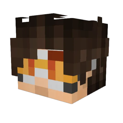 BallaGee Minecraft avatar head, 3D render