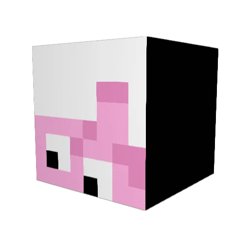Ballanian Minecraft avatar head, 3D render