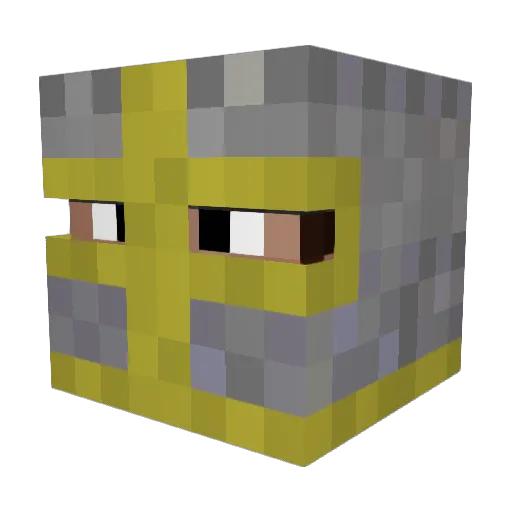 Balldred Minecraft avatar head, 3D render