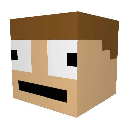 Ballefrans69 Minecraft avatar head, 3D render