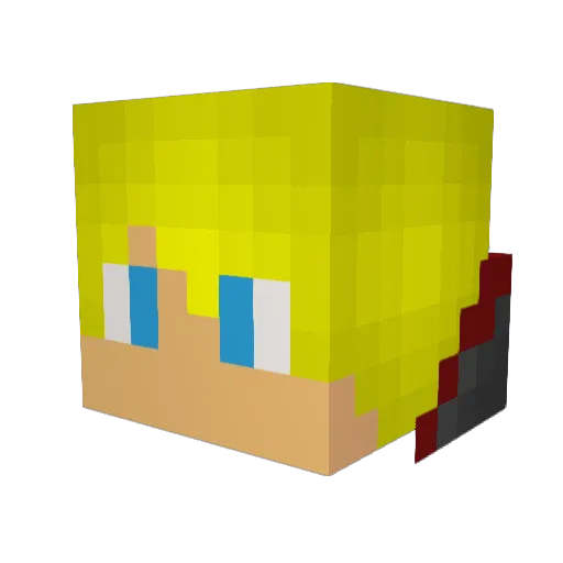 Baller114 Minecraft avatar head, 3D render
