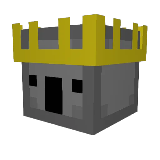 BallerFish Minecraft avatar head, 3D render