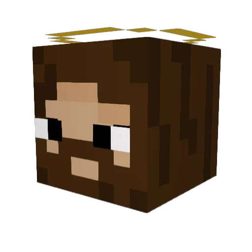 BallerMaTo Minecraft avatar head, 3D render