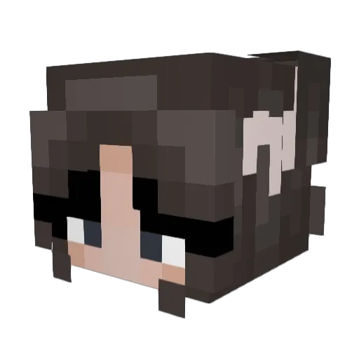 Ballerina1116 Minecraft avatar head, 3D render