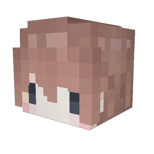 Ballet_tw Minecraft avatar head, 3D render