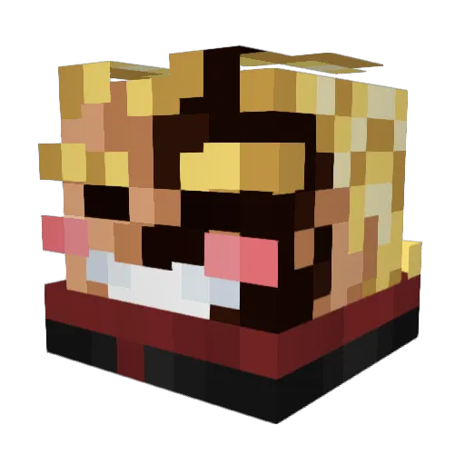 BallinCraft69 Minecraft avatar head, 3D render