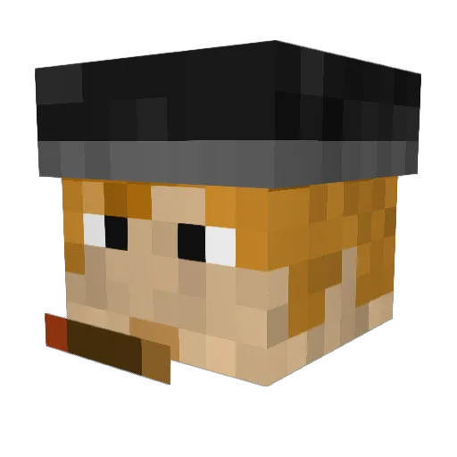 BallinStalin666 Minecraft avatar head, 3D render