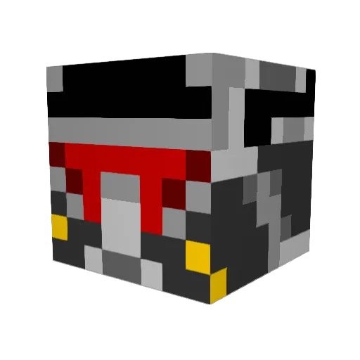 BallisticBuddha Minecraft avatar head, 3D render