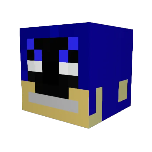 BallisticDerper Minecraft avatar head, 3D render