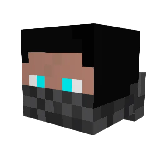 BallisticMarage Minecraft avatar head, 3D render