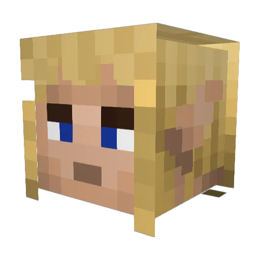 BallisticZer0 Minecraft avatar head, 3D render