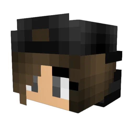 Ballistic_Frog Minecraft avatar head, 3D render