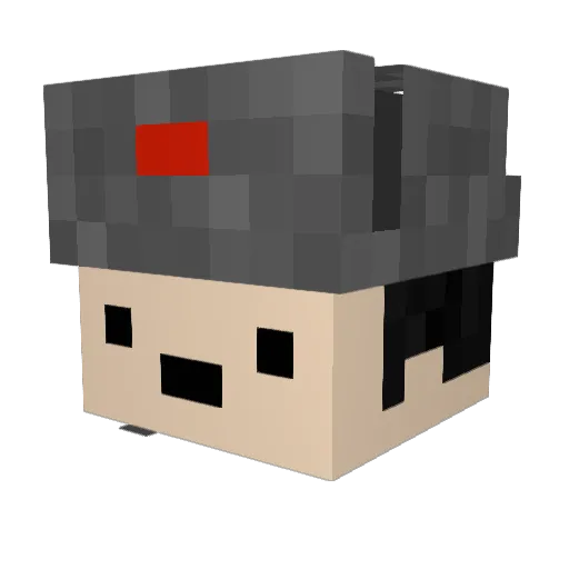 Balllvin Minecraft avatar head, 3D render