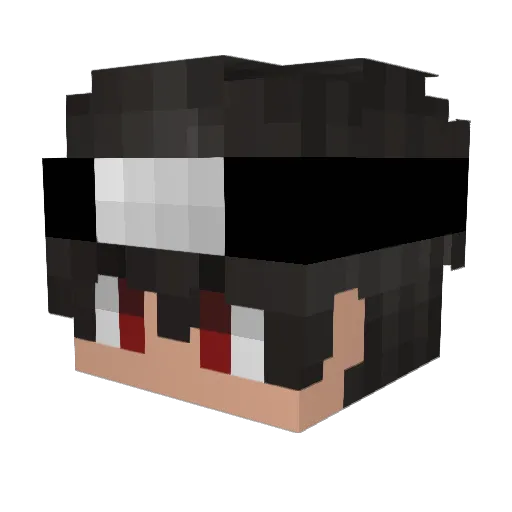 BallonPense120 Minecraft avatar head, 3D render